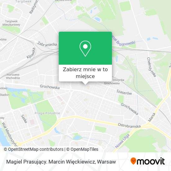 Mapa Magiel Prasujący. Marcin Więckiewicz