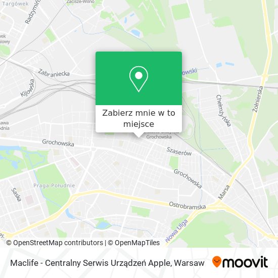 Mapa Maclife - Centralny Serwis Urządzeń Apple