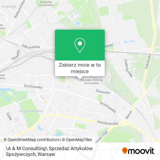 Mapa \A & M Consulting\ Sprzedaż Artykułów Spożywczych