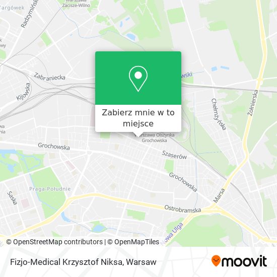 Mapa Fizjo-Medical Krzysztof Niksa