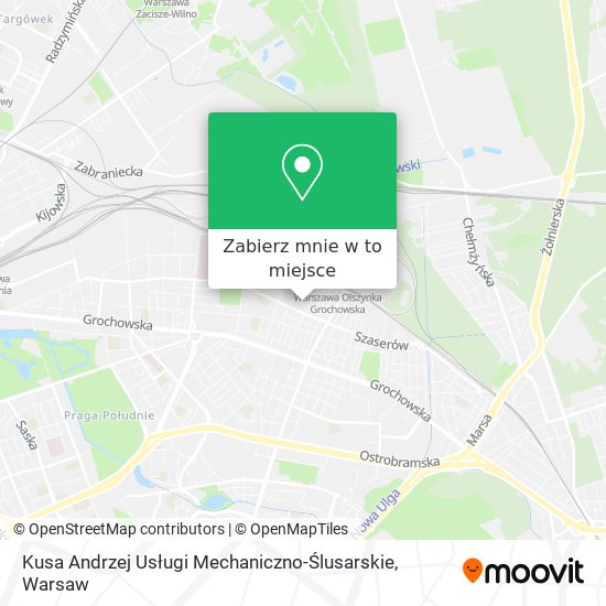 Mapa Kusa Andrzej Usługi Mechaniczno-Ślusarskie