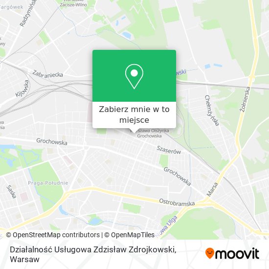 Mapa Działalność Usługowa Zdzisław Zdrojkowski