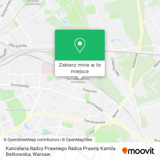 Mapa Kancelaria Radcy Prawnego Radca Prawny Kamila Betkowska