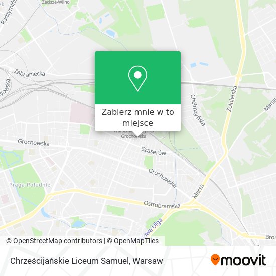 Mapa Chrześcijańskie Liceum Samuel