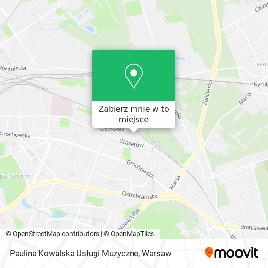 Mapa Paulina Kowalska Usługi Muzyczne