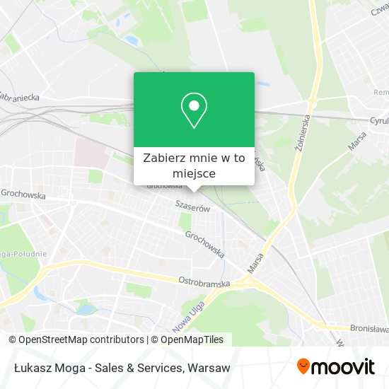 Mapa Łukasz Moga - Sales & Services