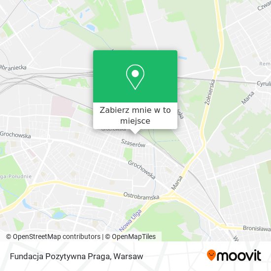 Mapa Fundacja Pozytywna Praga