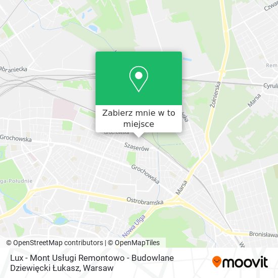 Mapa Lux - Mont Usługi Remontowo - Budowlane Dziewięcki Łukasz