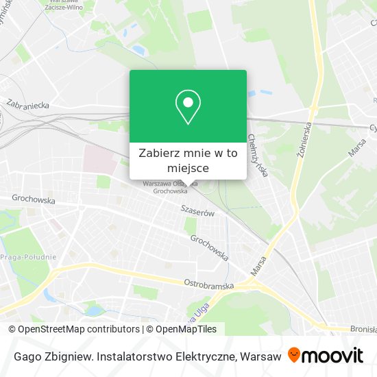 Mapa Gago Zbigniew. Instalatorstwo Elektryczne