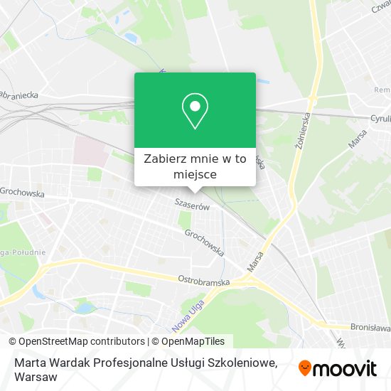 Mapa Marta Wardak Profesjonalne Usługi Szkoleniowe