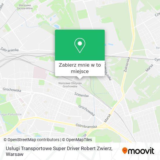 Mapa Usługi Transportowe Super Driver Robert Zwierz