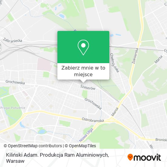 Mapa Kiliński Adam. Produkcja Ram Aluminiowych