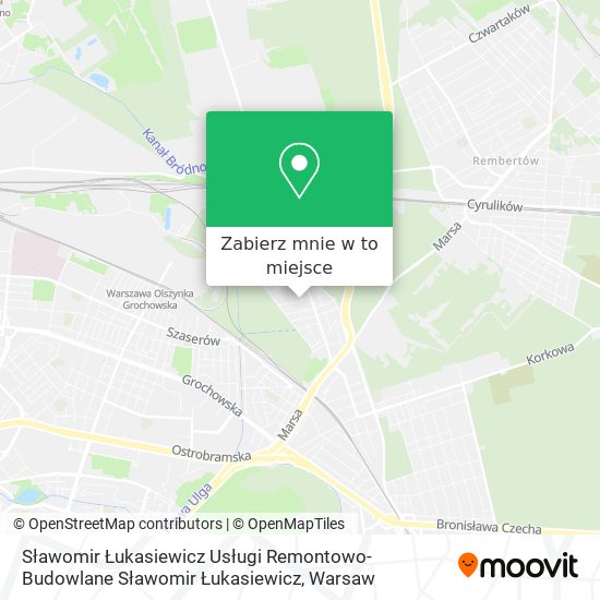 Mapa Sławomir Łukasiewicz Usługi Remontowo-Budowlane Sławomir Łukasiewicz