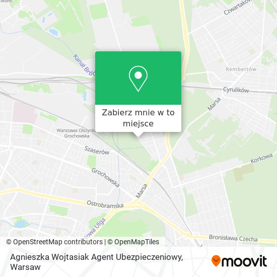 Mapa Agnieszka Wojtasiak Agent Ubezpieczeniowy