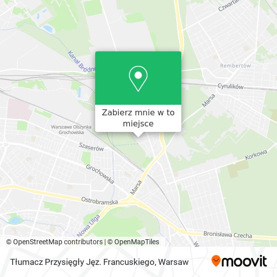 Mapa Tłumacz Przysięgły Jęz. Francuskiego