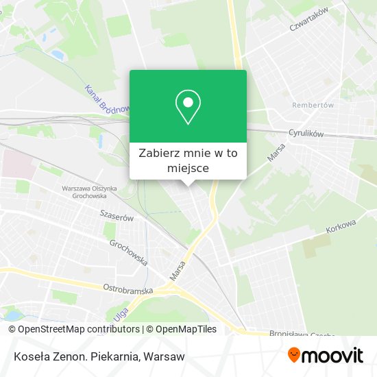 Mapa Koseła Zenon. Piekarnia