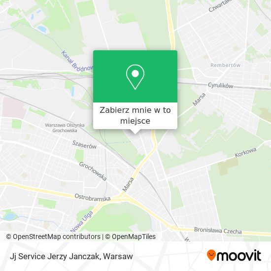 Mapa Jj Service Jerzy Janczak