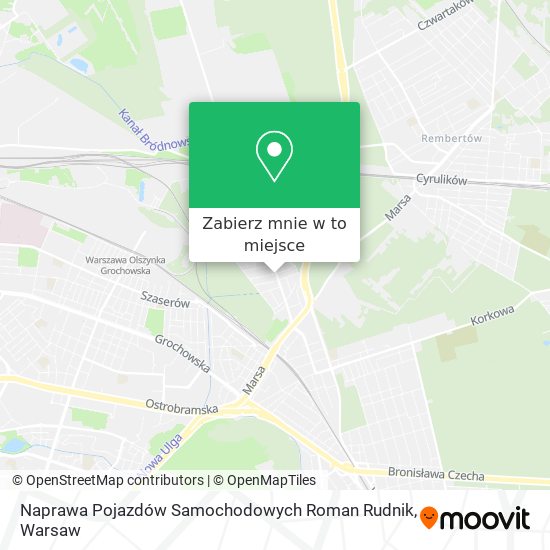 Mapa Naprawa Pojazdów Samochodowych Roman Rudnik