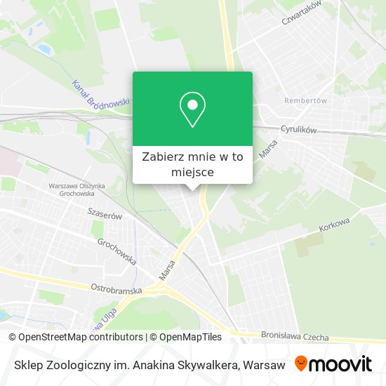 Mapa Sklep Zoologiczny im. Anakina Skywalkera