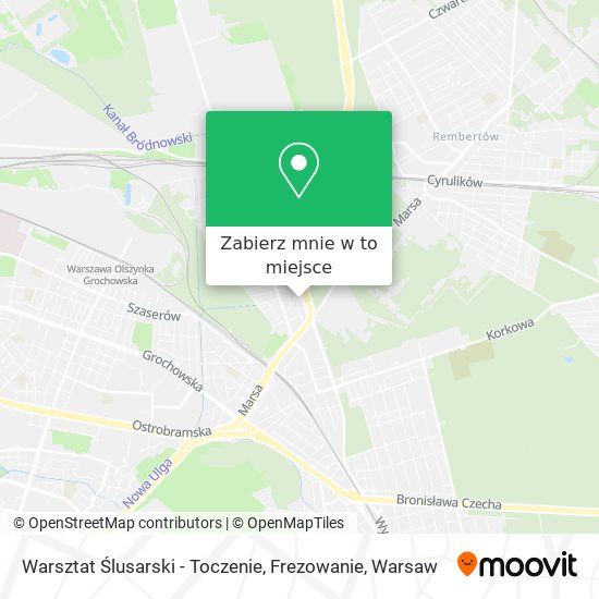 Mapa Warsztat Ślusarski - Toczenie, Frezowanie