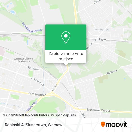 Mapa Rosiński A. Ślusarstwo