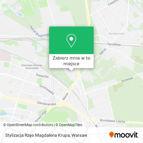 Mapa Stylizacja Rzęs Magdalena Krupa