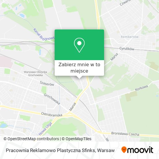 Mapa Pracownia Reklamowo Plastyczna Sfinks