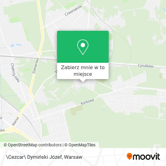 Mapa \Cezcar\ Dymiński Józef