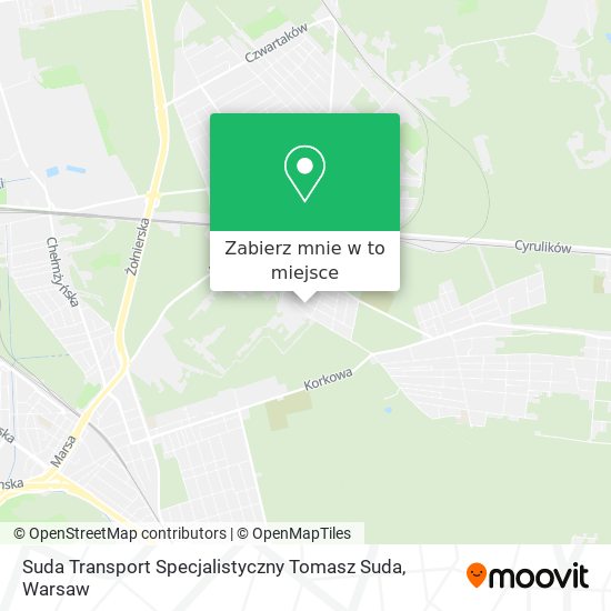 Mapa Suda Transport Specjalistyczny Tomasz Suda