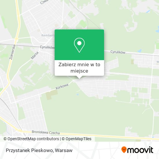 Mapa Przystanek Pieskowo