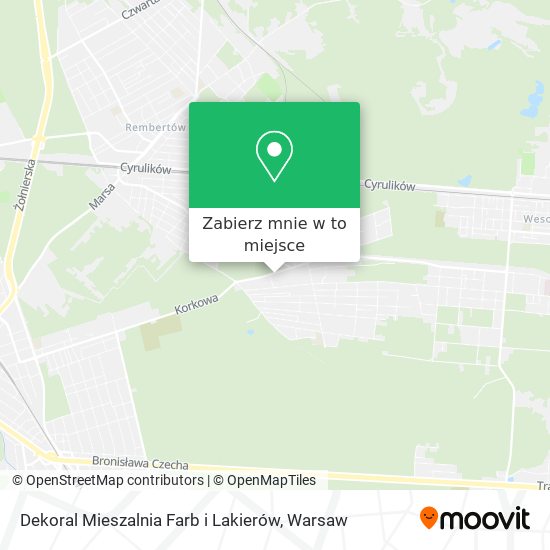 Mapa Dekoral Mieszalnia Farb i Lakierów