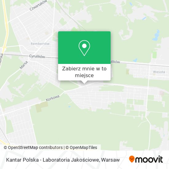 Mapa Kantar Polska - Laboratoria Jakościowe