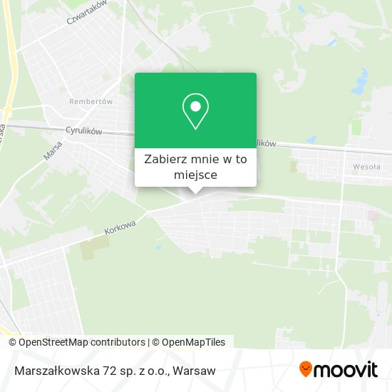 Mapa Marszałkowska 72 sp. z o.o.