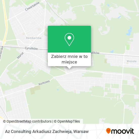 Mapa Az Consulting Arkadiusz Zachwieja