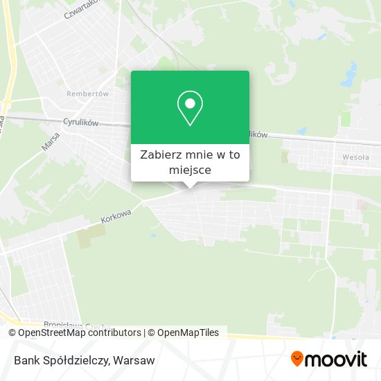 Mapa Bank Spółdzielczy