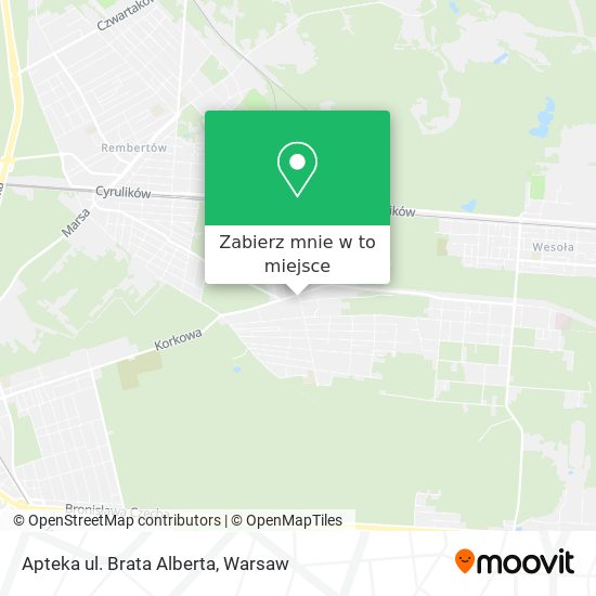 Mapa Apteka ul. Brata Alberta