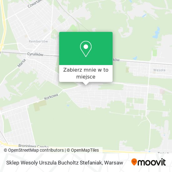 Mapa Sklep Wesoly Urszula Bucholtz Stefaniak