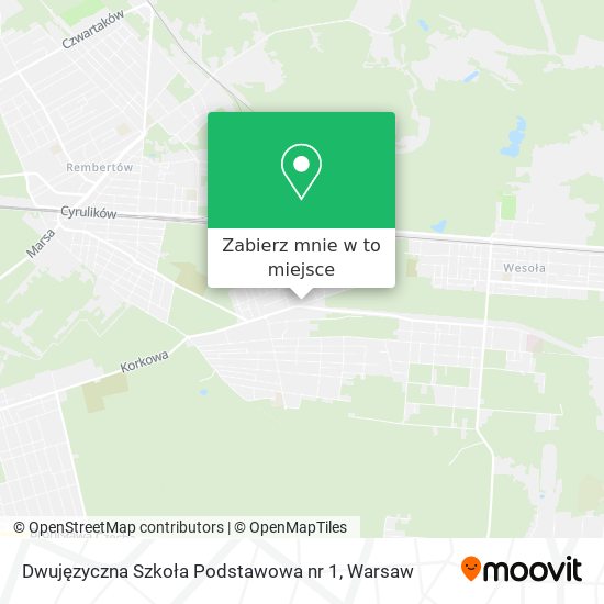 Mapa Dwujęzyczna Szkoła Podstawowa nr 1