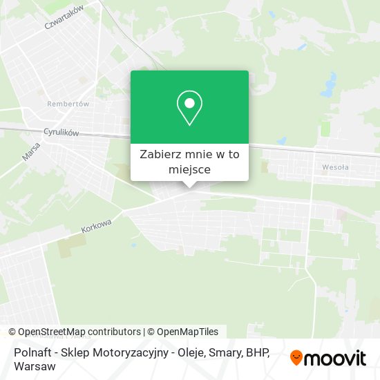 Mapa Polnaft - Sklep Motoryzacyjny - Oleje, Smary, BHP