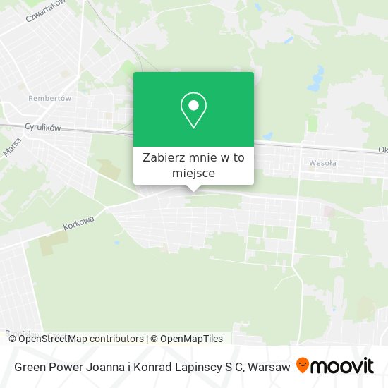 Mapa Green Power Joanna i Konrad Lapinscy S C