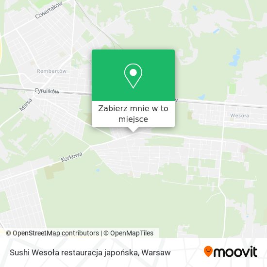 Mapa Sushi Wesoła restauracja japońska