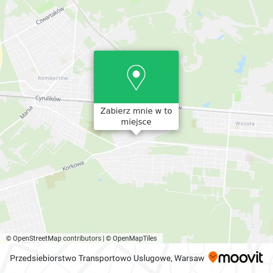 Mapa Przedsiebiorstwo Transportowo Uslugowe