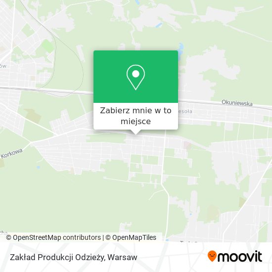 Mapa Zakład Produkcji Odzieży