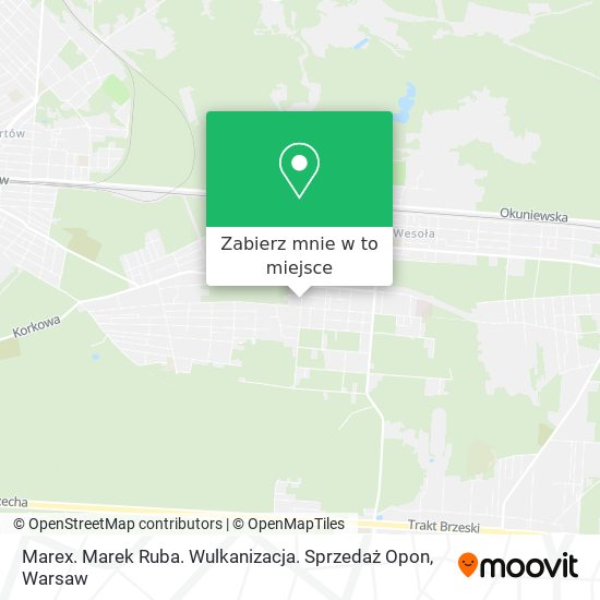 Mapa Marex. Marek Ruba. Wulkanizacja. Sprzedaż Opon