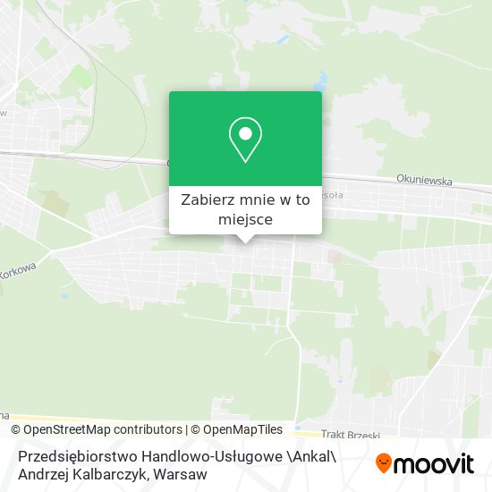 Mapa Przedsiębiorstwo Handlowo-Usługowe \Ankal\ Andrzej Kalbarczyk