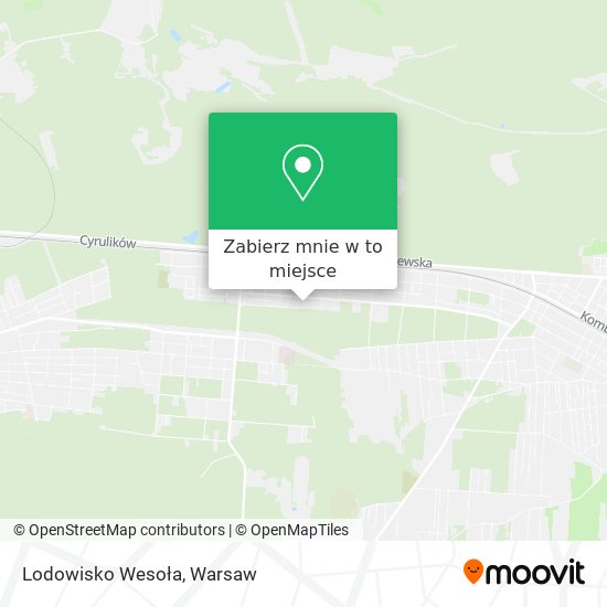 Mapa Lodowisko Wesoła