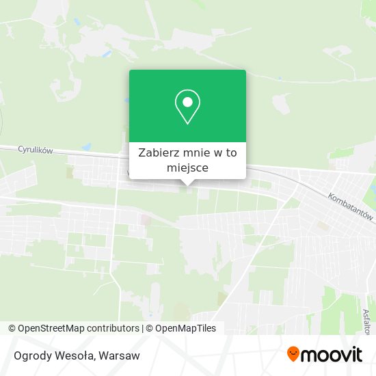 Mapa Ogrody Wesoła