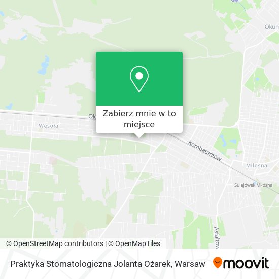 Mapa Praktyka Stomatologiczna Jolanta Ożarek