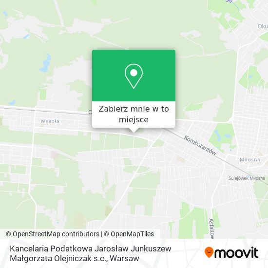 Mapa Kancelaria Podatkowa Jarosław Junkuszew Małgorzata Olejniczak s.c.