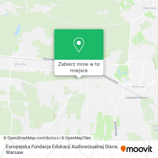 Mapa Europejska Fundacja Edukacji Audiowizualnej Disce